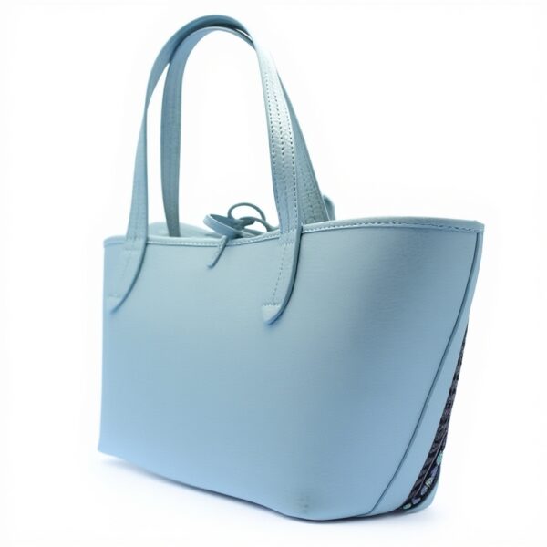 Cabas Patrizia Pepe reversible petit vert azur femme