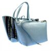 Cabas Patrizia Pepe reversible petit vert azur femme