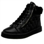 Baskets mode femme Patrizia Pepe cuir talon plateforme