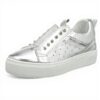 Baskets Femme PATRIZIA PEPE Cuir Respirant Argent Silver