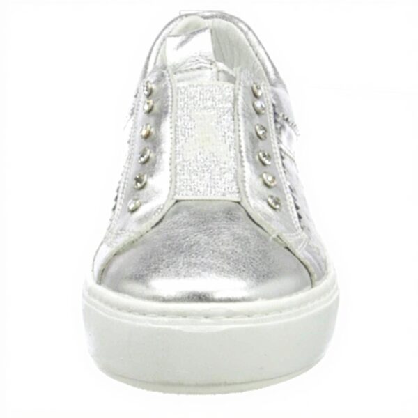 Baskets Femme PATRIZIA PEPE Cuir Respirant Argent Silver