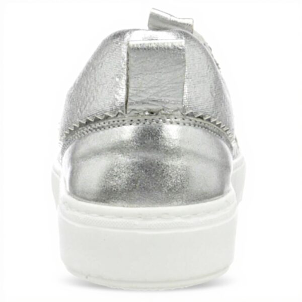 Baskets Femme PATRIZIA PEPE Cuir Respirant Argent Silver