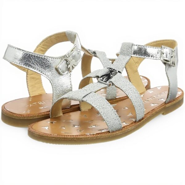 Sandale fille PPJ71.02 Patrizia Pepe cuir respirant rose