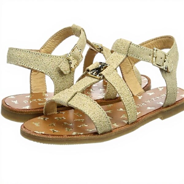 Sandale fille PPJ71.02 Patrizia Pepe cuir respirant rose