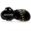 Sandale fille Patrizia Pepe PPJ77 cuir respirant noir