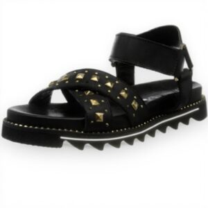 Sandale fille Patrizia Pepe PPJ77 cuir respirant noir