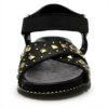 Sandale fille Patrizia Pepe PPJ77 cuir respirant noir