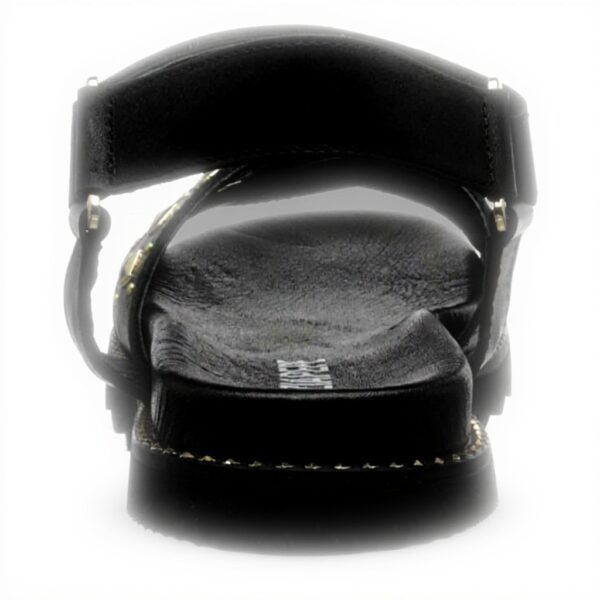 Sandale fille Patrizia Pepe PPJ77 cuir respirant noir