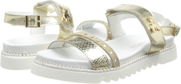 Sandale fille Patrizia Pepe PPJ82 cuir respirant or-6