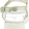 Sandale fille Patrizia Pepe PPJ82 cuir respirant or-2