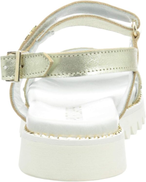Sandale fille Patrizia Pepe PPJ82 cuir respirant or-2