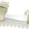 Sandale fille Patrizia Pepe PPJ82 cuir respirant or-5