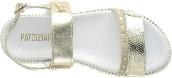 Sandale fille Patrizia Pepe PPJ82 cuir respirant or-4