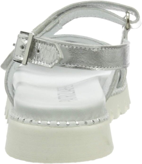 Sandale fille PATRIZIA PEPE cuir respirant or argent-2