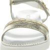 Sandale fille Patrizia Pepe PPJ82 cuir respirant or-1