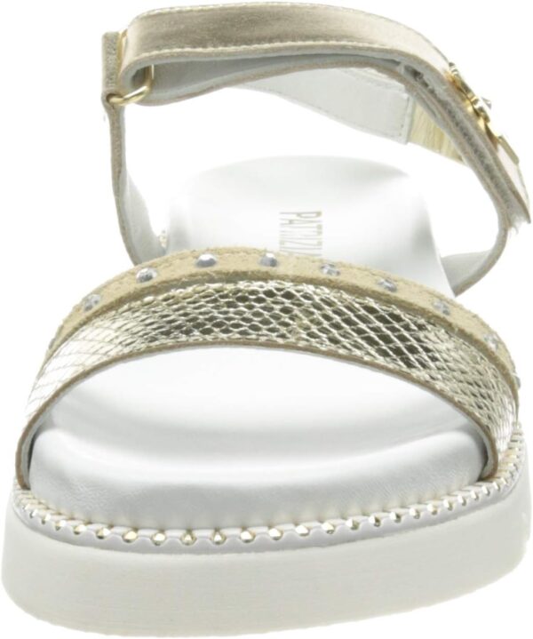 Sandale fille Patrizia Pepe PPJ82 cuir respirant or-1