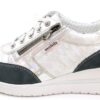 Mephisto Sneakers Femmes Cuir Baskets Mode Noir Bleu Marine-0