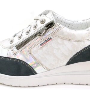 Mephisto Sneakers Femmes Cuir Baskets Mode Noir Bleu Marine-0
