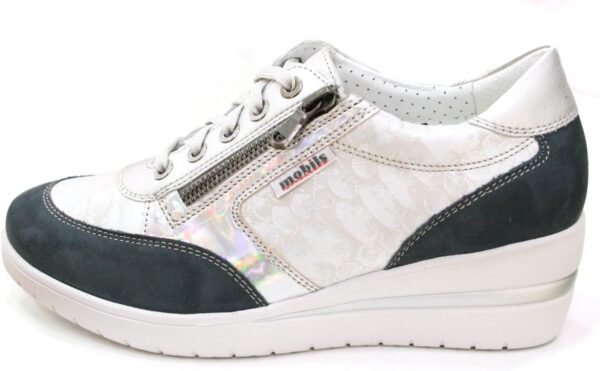 Mephisto Sneakers Femmes Cuir Baskets Mode Noir Bleu Marine-0