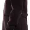 Manteau long homme Patrizia Pepe noir col cranté-2