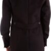 Manteau long homme Patrizia Pepe noir col cranté-3