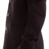 Manteau long homme Patrizia Pepe noir col cranté-4