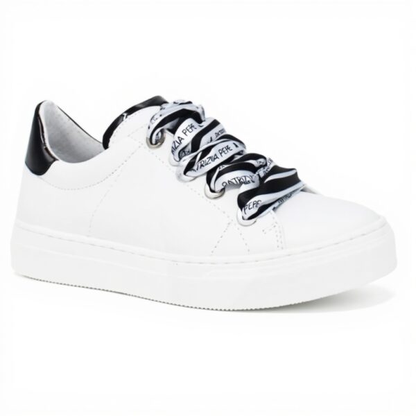 Baskets enfant Patrizia Pepe Blanc cuir synthétique PPJ12