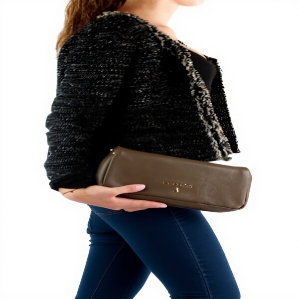 Patrizia Pepe Sac à bandoulière gris or synthétique femme