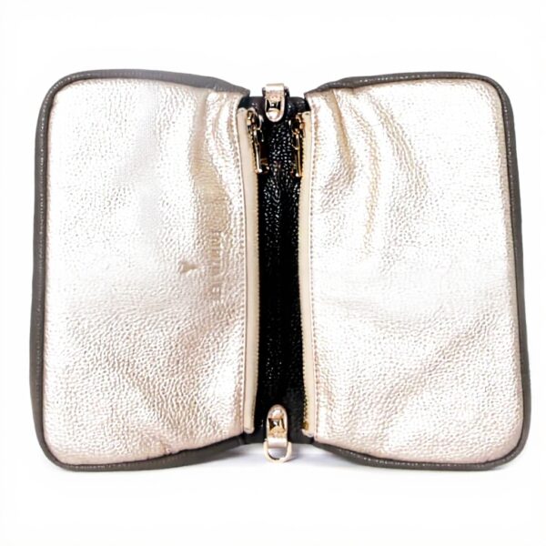 Patrizia Pepe Sac à bandoulière gris or synthétique femme