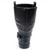 Bottes cuir Patrizia Pepe femme talon bloc noir genou