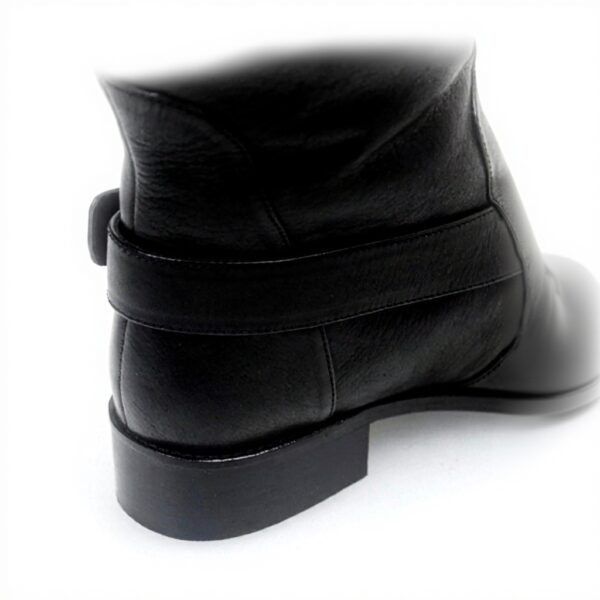 Bottes cuir Patrizia Pepe femme talon bloc noir genou
