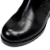 Bottes cuir Patrizia Pepe femme talon bloc noir genou