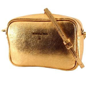 Sac bandoulière Patrizia Pepe Petit Cuir Solar Gold