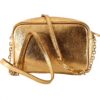 Sac bandoulière Patrizia Pepe Petit Cuir Solar Gold
