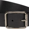 Ceinture PATRIZIA PEPE Femme Cuir Noir Argent Modèle CW6409-0