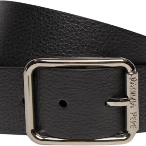 Ceinture PATRIZIA PEPE Femme Cuir Noir Argent Modèle CW6409-0