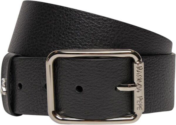 Ceinture PATRIZIA PEPE Femme Cuir Noir Argent Modèle CW6409-0
