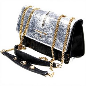 Sac bandoulière cuir Patrizia Pepe Fantasy Shiny 20 cm