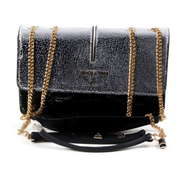 Sac bandoulière cuir Patrizia Pepe Fantasy Shiny 20 cm