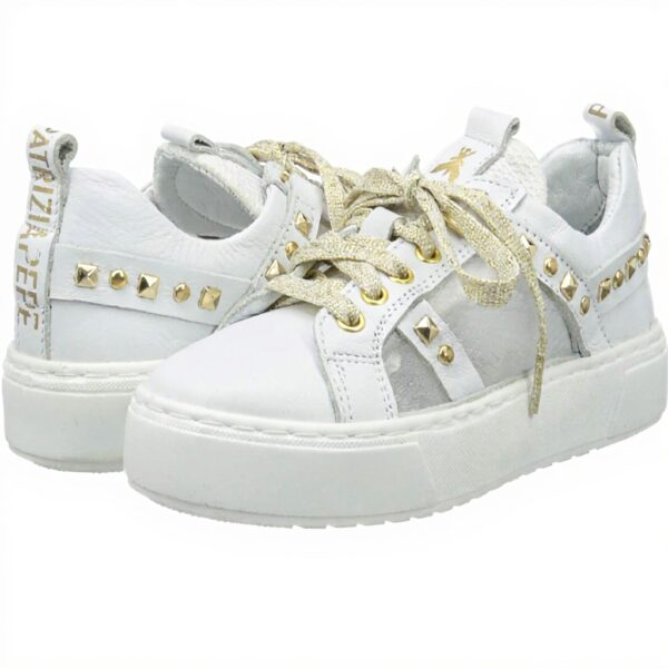 Baskets Patrizia Pepe Femme PPJ59 Cuir Blanc Taille 39-41