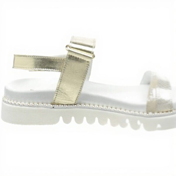 Sandales Patrizia Pepe Femme Cuir Or Mode PPJ82
