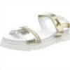 Sandales Patrizia Pepe Femme Cuir Or Mode PPJ82
