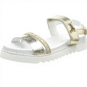 Sandales Patrizia Pepe Femme Cuir Or Mode PPJ82