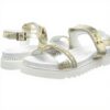 Sandales Patrizia Pepe Femme Cuir Or Mode PPJ82