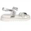 Sandale Patrizia Pepe Femme Argenté Cuir Respirant PPJ82