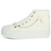 Patrizia Pepe Baskets Fille Blanc Cuir Véritable Tendance