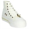 Patrizia Pepe Baskets Fille Blanc Cuir Véritable Tendance