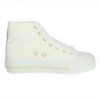 Patrizia Pepe Baskets Fille Blanc Cuir Véritable Tendance