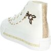 Patrizia Pepe Baskets Fille Blanc Cuir Véritable Tendance
