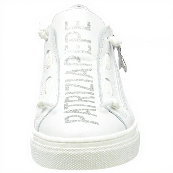 Baskets Patrizia Pepe Fille Cuir Respirant Noir Blanc